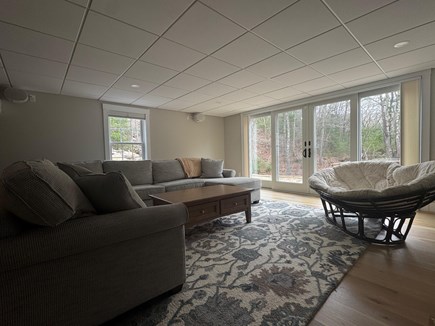 N Falmouth Cape Cod vacation rental - Walkout patio with 120