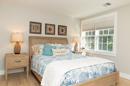Falmouth Cape Cod vacation rental - Queen bedroom overlooking the backyard