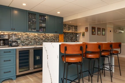 Falmouth Cape Cod vacation rental - Bar, game room & 120" projector TV w walkout access to backyard