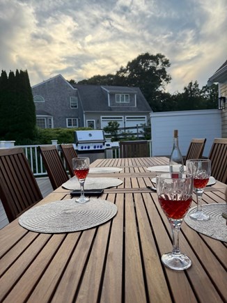 N Falmouth Cape Cod vacation rental - Spacious patio for the perfect summer dinner & wine