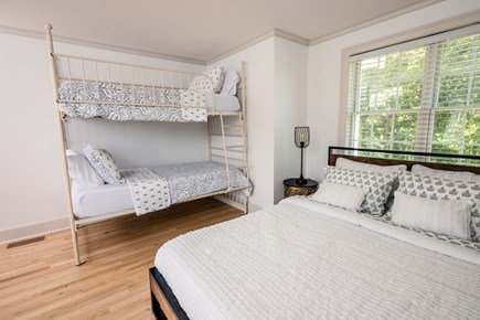 Sandwich, Forestdale Cape Cod vacation rental - Queen bedroom and twin over twin bunk bed