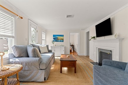 West Yarmouth Cape Cod vacation rental - Family room with Roku Smart TV, console with games