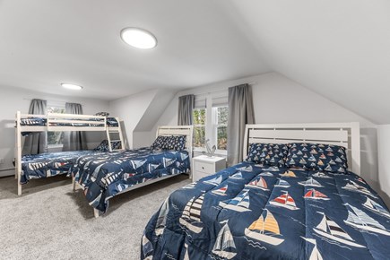 Brewster Cape Cod vacation rental - Kids room with 2 full beds and bunks with twin over full