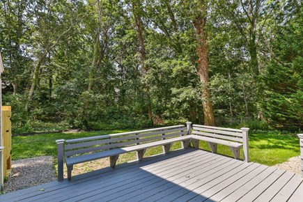 Brewster Cape Cod vacation rental - Back deck with ample seating and dining table (not pictured)