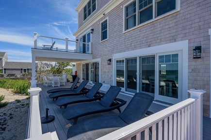East Sandwich Cape Cod vacation rental - Back Deck & Master Bedroom Deck Overlooking Cape Cod Bay