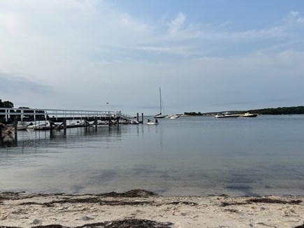 Woods Hole Cape Cod vacation rental - Private beach with dock and swim raft