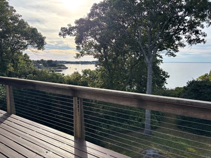 Woods Hole Cape Cod vacation rental - Spacious deck overlooking Buzzards Bay