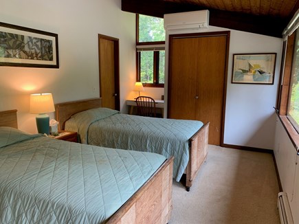 Woods Hole Cape Cod vacation rental - Twin bedroom top floor, jack and Jill  bathroom with master