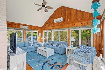 Yarmouth Cape Cod vacation rental - Large sun room with TV