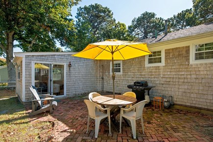 West Yarmouth Cape Cod vacation rental - Patio with gas grill and access to den