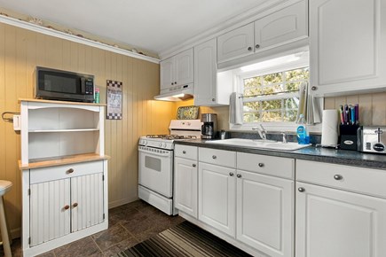 West Yarmouth Cape Cod vacation rental - Kitchen equipped for basic cooking w/ standard coffee