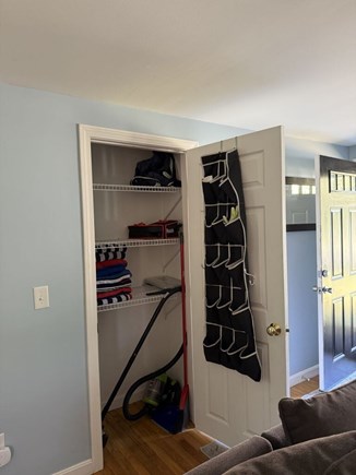 West Dennis Cape Cod vacation rental - Closet with beach towels etc.