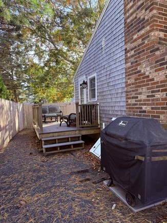West Dennis Cape Cod vacation rental - Side Deck area and Grill