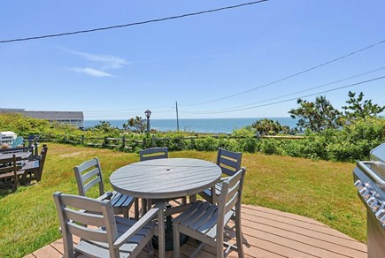 Dennis Cape Cod vacation rental - Patio dining with ocean view