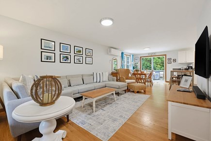 Brewster Cape Cod vacation rental - Living room with sectional sofa