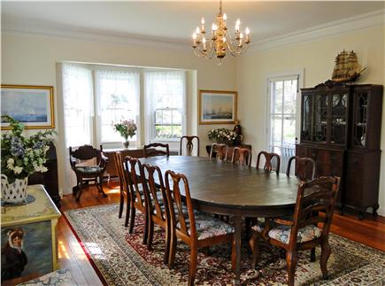 Chatham Cape Cod vacation rental - Large dining room with bay window facing water