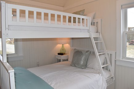 Dennis Port-Ocean Front Cape Cod vacation rental - Coral Cottage Bedroom 2 with Twin over Full-size bed.