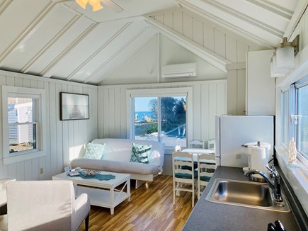 Dennis Port-Ocean Front Cape Cod vacation rental - Coral Cottage Living Room. Ocean View.