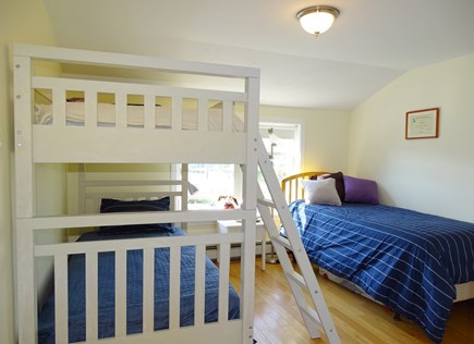 Sandwich - Town Neck Area Cape Cod vacation rental - New twin bunk beds - and single twin bed