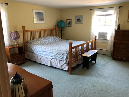 Chatham Cape Cod vacation rental - Master bedroom with a king size bed overlooks the front yard