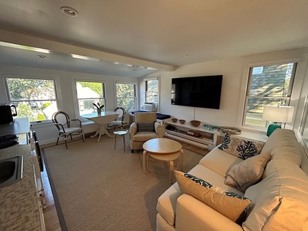 Provincetown Cape Cod vacation rental - Living Area with Big Screen Smart TV and Home Pod