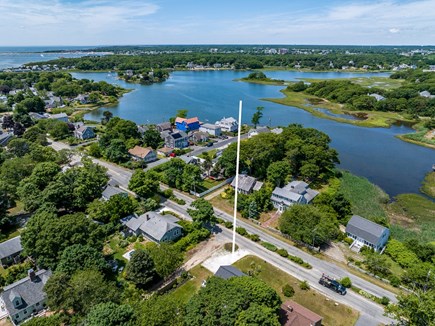 West Yarmouth Cape Cod vacation rental - Mill Creek to Right - Kayak<br/>Beach Top Left-Swimming