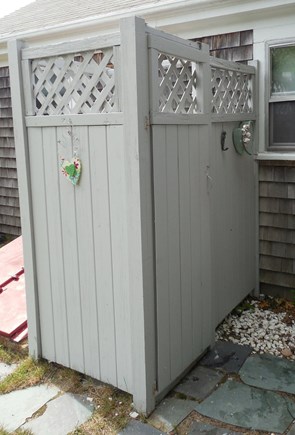 West Yarmouth Cape Cod vacation rental - Outdoor Showers are great!  Try one if you never have.