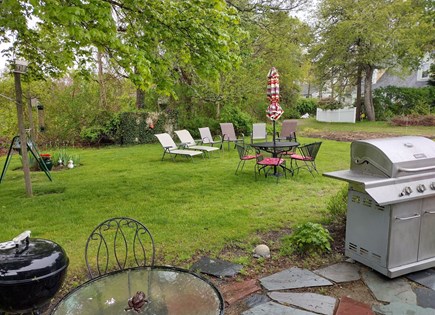 West Yarmouth Cape Cod vacation rental - Relax with a Backyard BBQ.  Laze in the Hammock, Watch the Birds.