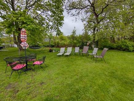 West Yarmouth Cape Cod vacation rental - Have a drink and relax in the backyard.