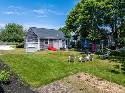 West Yarmouth Cape Cod vacation rental - Drone Shot of the Backyard and House