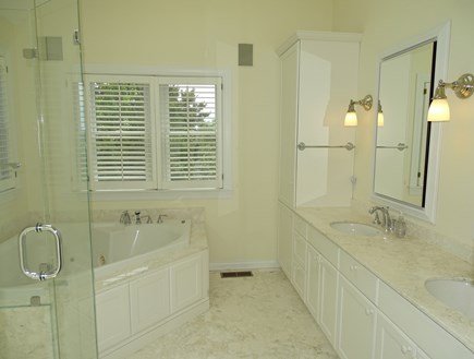 Wellfleet Cape Cod vacation rental - Master bath, separate toilet room & adjacent to walk-in closet