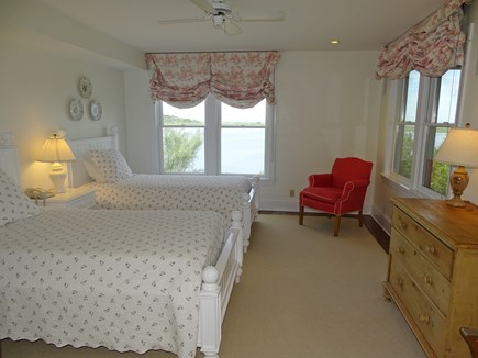 Wellfleet Cape Cod vacation rental - Delightful twin bedroom with water views