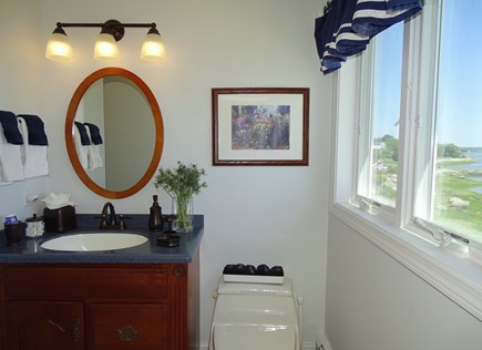 Kingston Bay/Near Plymouth MA vacation rental - Master bath with walk in glass shower, more ocean views.