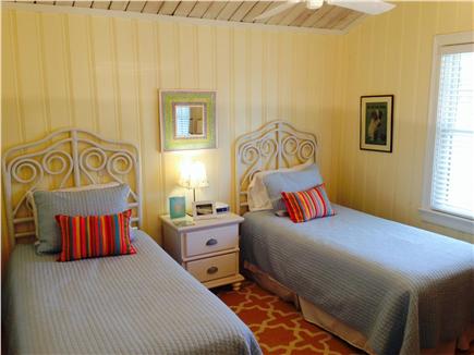 Wellfleet Harbor Cape Cod vacation rental - Twin Bedroom With Cathedral Ceiling & Morning Sun
