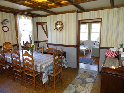 Falmouth Cape Cod vacation rental - Dining area with serving tables and coffee station