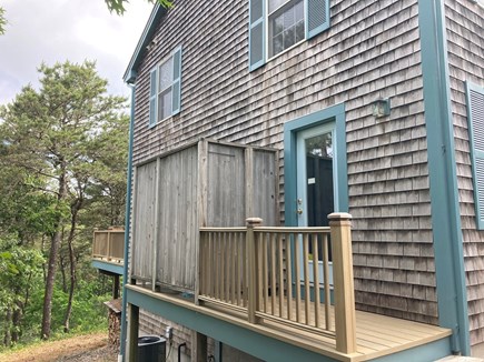 North Truro Cape Cod vacation rental - Outdoor shower with changing room.