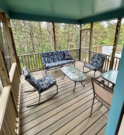 North Truro Cape Cod vacation rental - Screen porch looking out