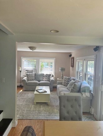 South Dennis Cape Cod vacation rental - Living room with water view