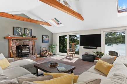 Chatham Cape Cod vacation rental - Open and bright living space with 3 sliders to the deck