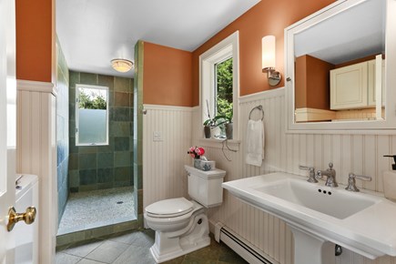 Chatham Cape Cod vacation rental - First floor bathroom, washer/dryer and shower