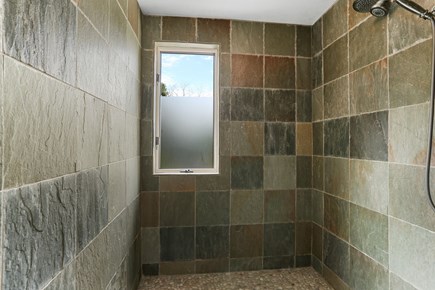 Chatham Cape Cod vacation rental - Natural stone first floor walk-in shower