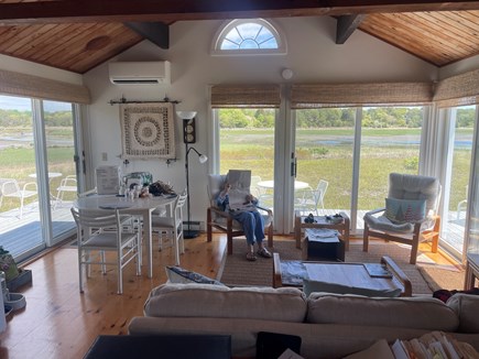 Wellfleet Harbor & Beach Cape Cod vacation rental - Our living room's strikingly beautiful 270-degree panoramic view