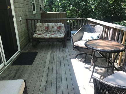 Eastham Cape Cod vacation rental - Deck from dining room slider