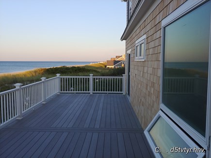 sandwich Cape Cod vacation rental - Views of our private beach and Cape Cod Bay from our new deck.