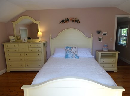 West Yarmouth Cape Cod vacation rental - Queen master bedroom with flat screen TV, access to deck