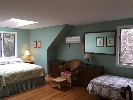 East Orleans Cape Cod vacation rental - 2nd Flr Queen bedroom w skylight and remote controlled A/C
