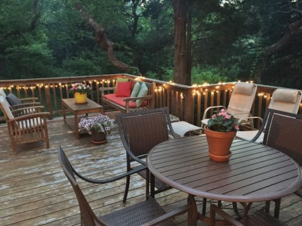 East Orleans Cape Cod vacation rental - Deck at twilight