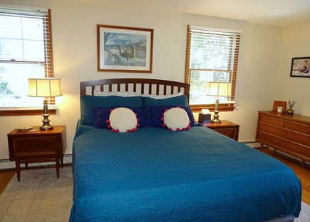 Eastham Cape Cod vacation rental - Main floor queen bedroom with private shower