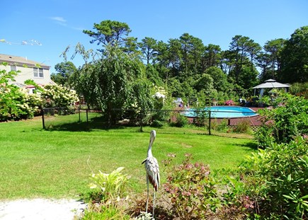 Eastham Cape Cod vacation rental - Side yard great for games, enjoy the gardens! 