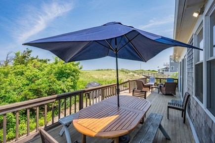 Sagamore Beach, Bourne Cape Cod vacation rental - Beachside deck